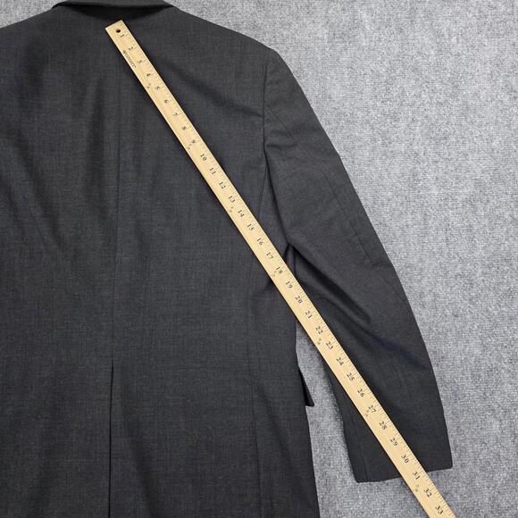 Brooks Brothers Blazer Mens 40 Long Gray Wool Blend 2 Button Jacket Vtg USA Made - Picture 11 of 16